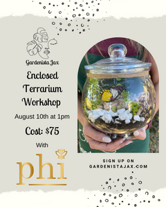 8/10  Enclosed Terrariums Workshop with Phi Eco Salon