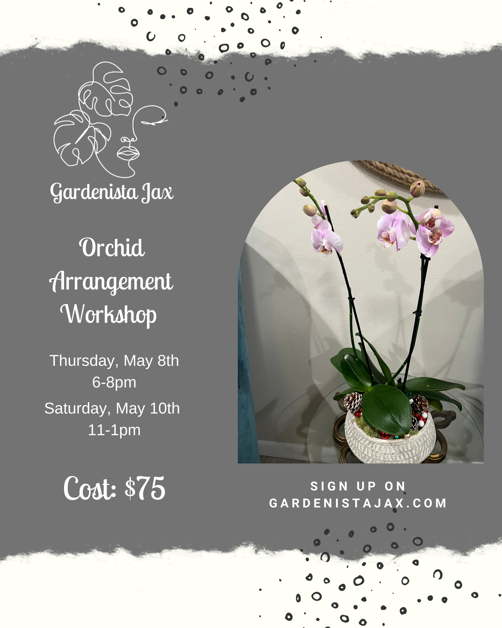 5/10 May 2025: Orchid Centerpiece Arrangement Workshop