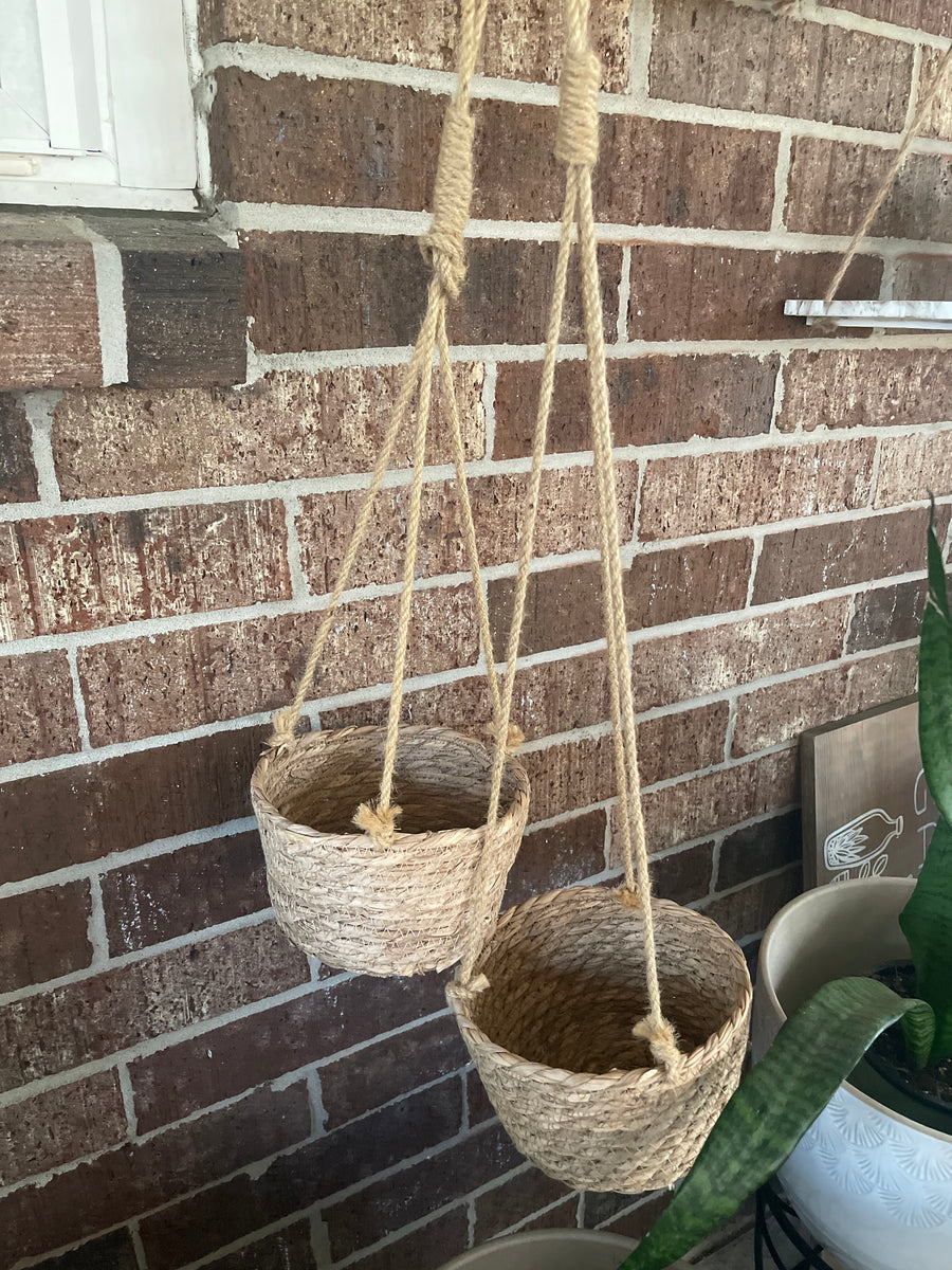 Hanging Jute Rope Baskets – Gardenista Jax